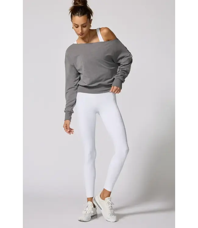 MPG Women's Cozy Fleece Off-The-Shoulder Sweatshirt