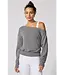 MPG Women's Cozy Fleece Off-The-Shoulder Sweatshirt