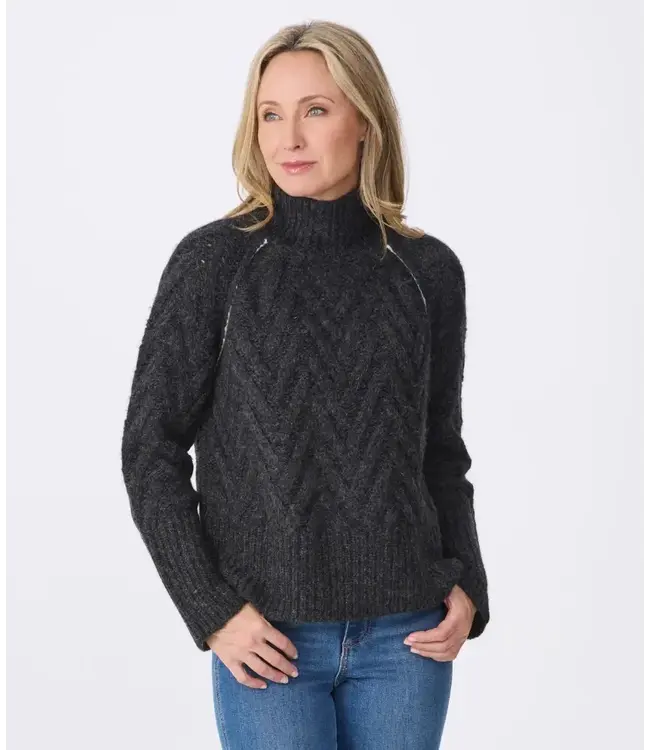 Krimson Klover Chloe Cable Mock Neck