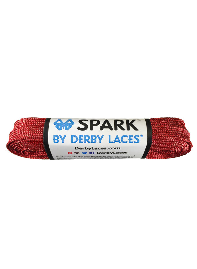 Derby Laces SPARK - Red Metallic