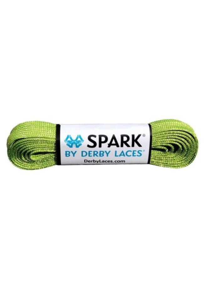 Derby Laces SPARK - Lime Green Metallic