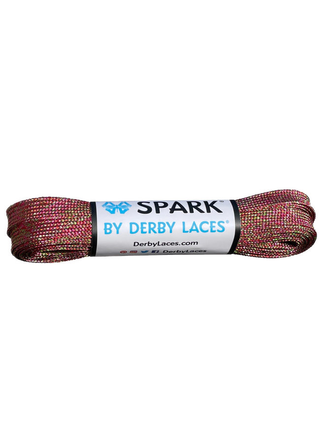 Derby Laces SPARK - Sour Cherry Metallic