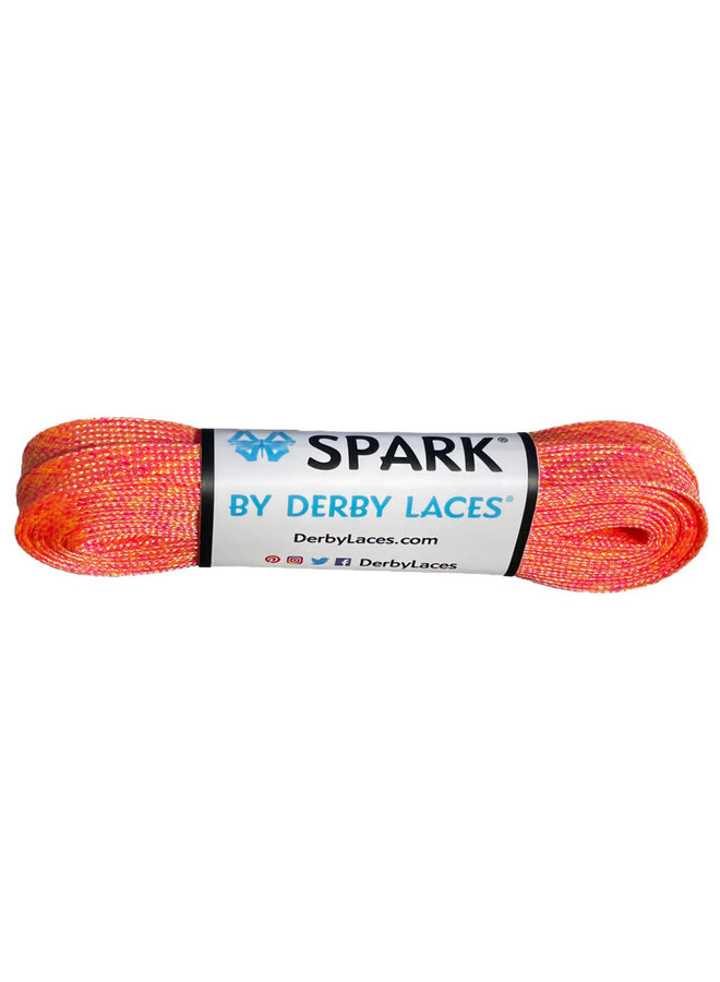 Derby Laces SPARK - Orange Creamsicle Metallic