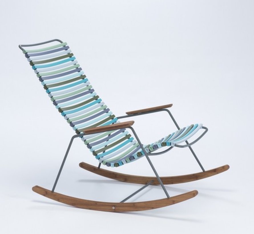 Click Rocking Chair With Multi Color Polypropylene Plastic