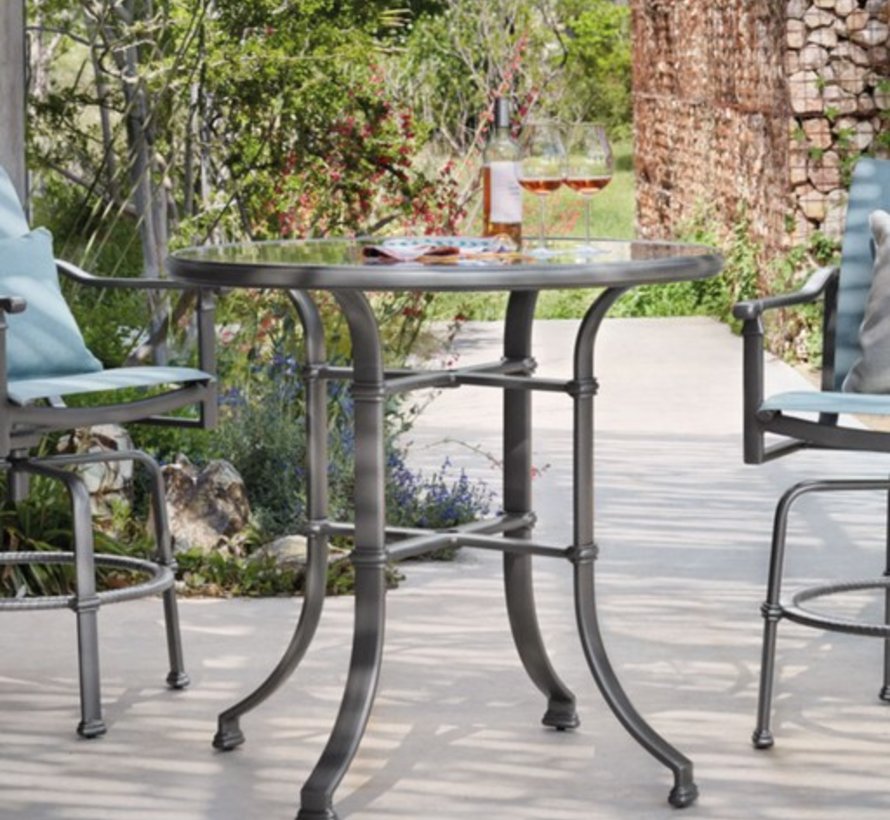 Brown Jordan Fremont 42 Round Bar Umbrella Table With Solid