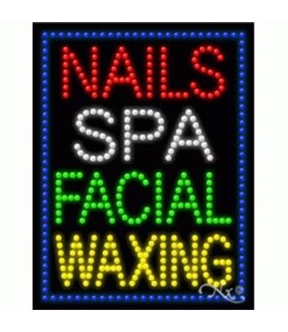 Neon & Led   Signs LED SIGNS # LD21258 NAILS SPA FACIAL WAXING