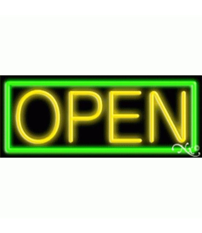 Neon & Led   Signs NEON SIGNS #NS10001-GY Open (Green/Yellow)