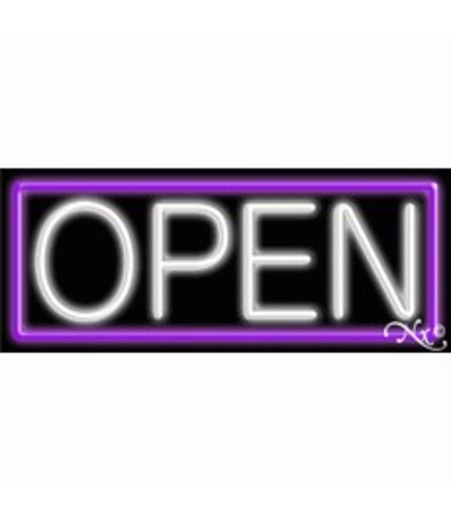 Neon & Led   Signs NEON SIGNS #NS10001-PW Open (Purple/White)