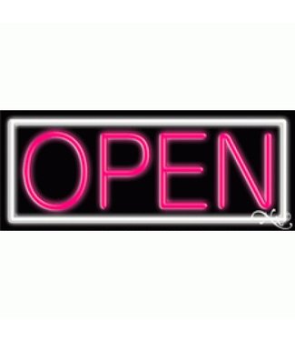 Neon & Led   Signs NEON SIGNS #NS10001-WK Open (White/Pink)