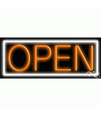 Neon & Led   Signs NEON SIGNS #NS10001-WO Open (White/Orange)