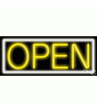 Neon & Led   Signs NEON SIGNS #NS10001-WY Open (White/Yellow)
