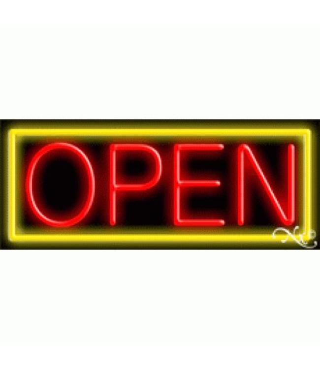 NEON SIGNS #NS10001-YR Open (Yellow/Red) Super Spa Furniture,LLC