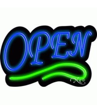 Neon & Led   Signs NEON SIGNS #NS10002 - BG Open (Blue/Green)