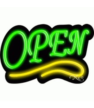 Neon & Led   Signs NEON SIGNS #NS10002 - GY Open (Green/Yellow)