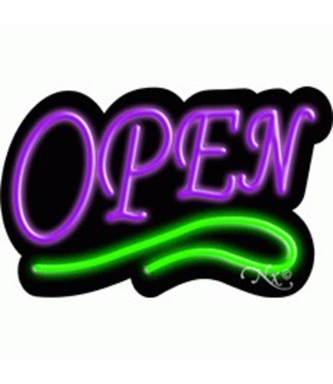 Neon & Led   Signs NEON SIGNS #NS10002 - PG Open (Purple/Green)