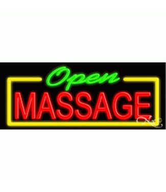 Neon & Led   Signs NEON SIGNS #NS10574 OPEN MASSAGE