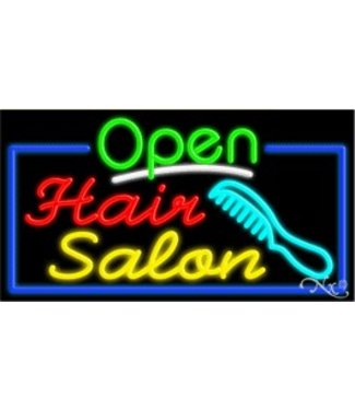 Neon & Led   Signs NEON SIGNS #NS15518 Open Hair Salon