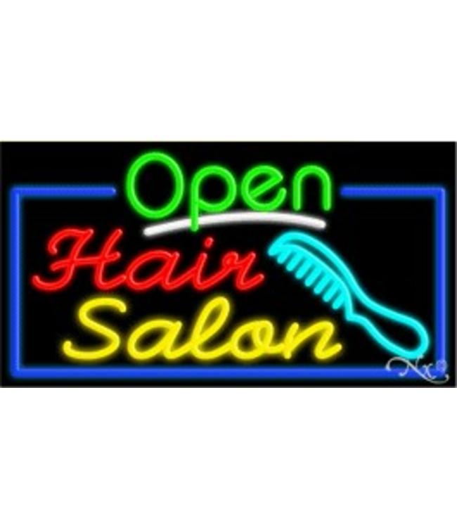 Neon & Led   Signs NEON SIGNS #NS15518 Open Hair Salon