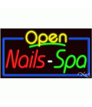 Neon & Led   Signs NEON SIGNS #NS15410 Nails Open Spa