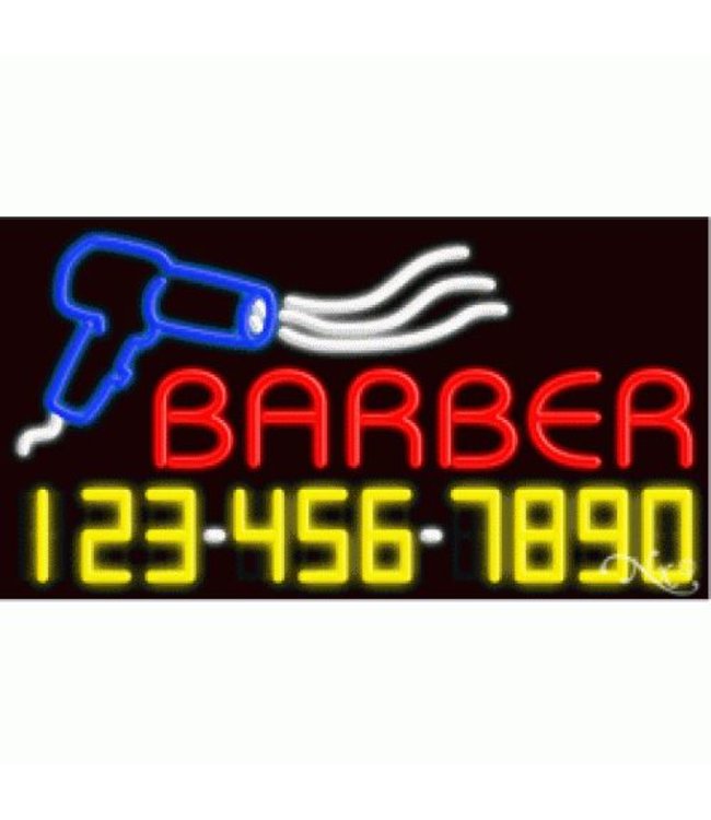 Neon & Led   Signs NEON SIGNS #NS15046 Barber - Phone #