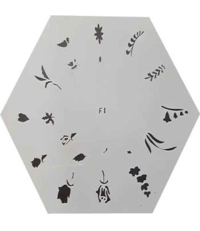 F Stencils #F001