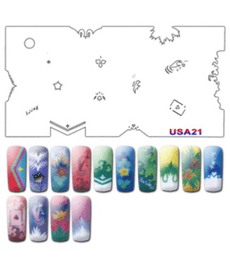 USA Stencils #USA21