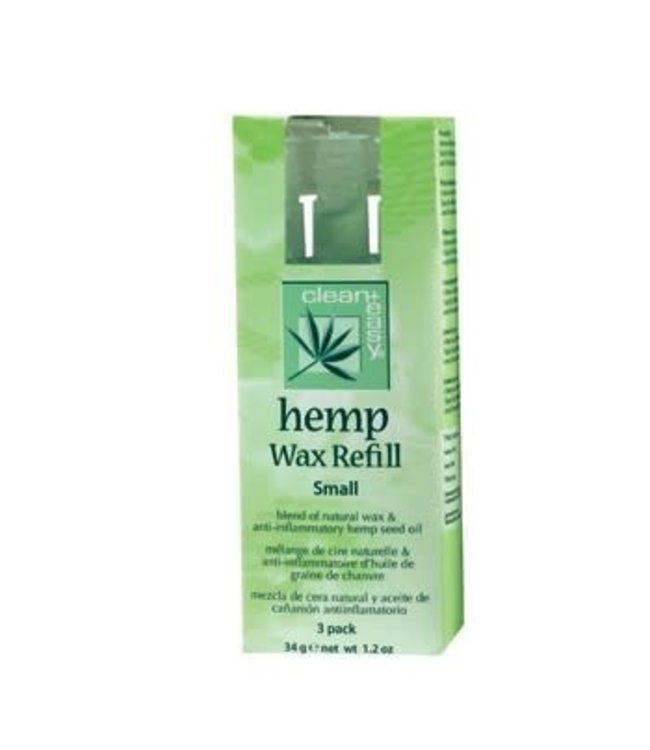 Clean+Easy Small Hemp Wax Refill - 3pk