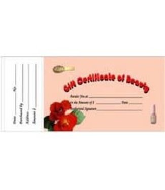 Gift Certificates 25pages #NAC201