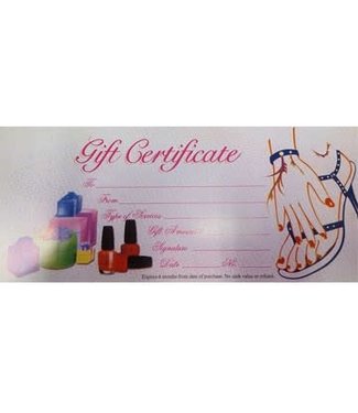 Gift Certificates - 25pages #NAC202