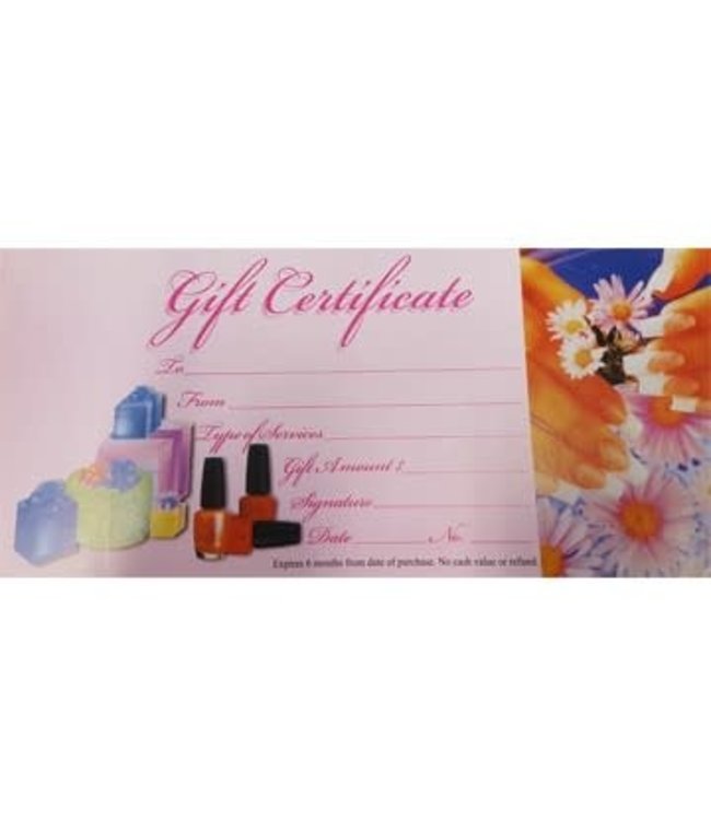 Gift Certificates - 25pages /Hands & Flowers #NAC206