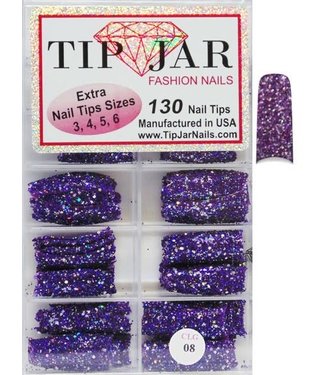Nails Glitter Tips # CLG08