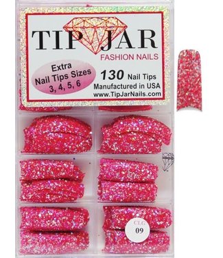 Nails Glitter Tips # CLG09