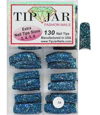 Nails Glitter Tips # CLG10