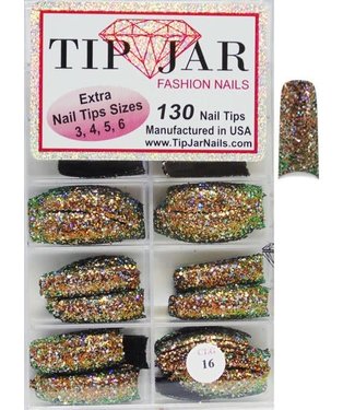 Nails Glitter Tips # CLG16