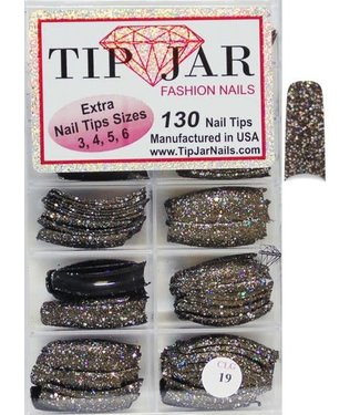 Nails Glitter Tips # CLG19