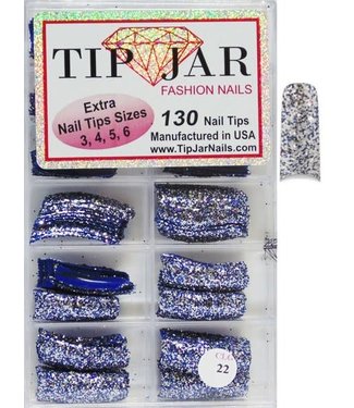 Nails Glitter Tips # CLG22