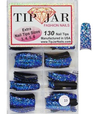 Nails Glitter Tips # CLG23