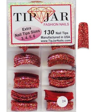 Nails Glitter Tips # CLG24