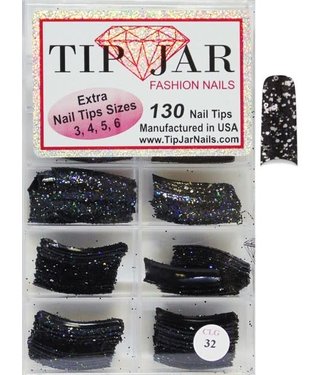 Nails Glitter Tips # CLG32