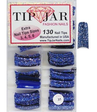 Nails Glitter Tips # CLG35