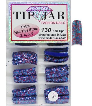 Nails Glitter Tips # CLG37