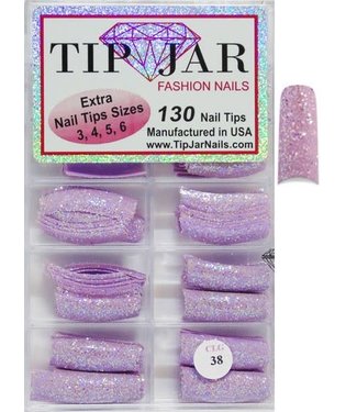 Nails Glitter Tips # CLG38
