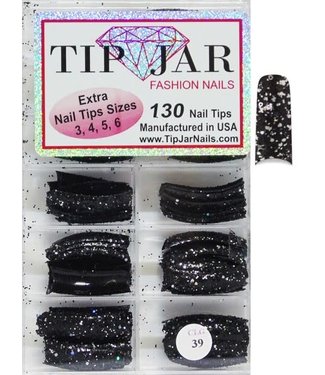 Nails Glitter Tips # CLG39