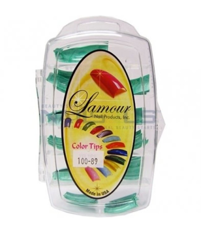 Nail Tips Marble : # LCT89 Lime Pearl