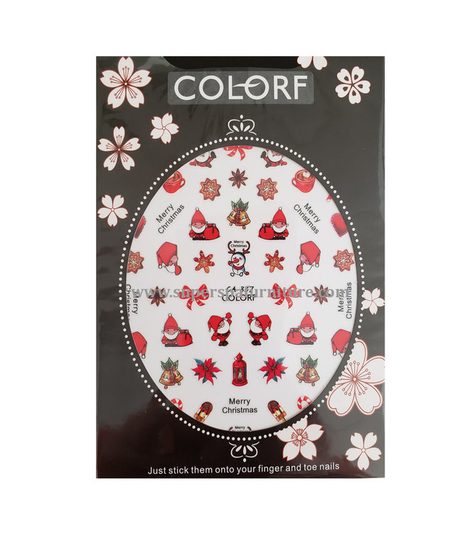 Christmas  Nail Art Stickers # AD337