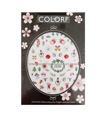 Christmas  Nail Art Stickers # AD087