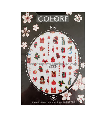 Christmas  Nail Art Stickers # AD336