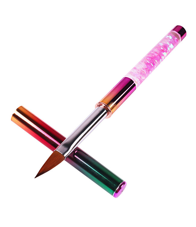 Pink  handle kolinsky brush