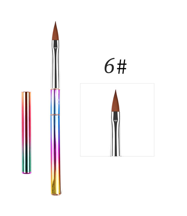 Rainbow Kolinsky  Nail Brush