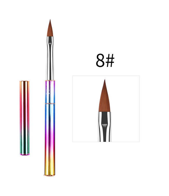 Rainbow Kolinsky  Nail Brush